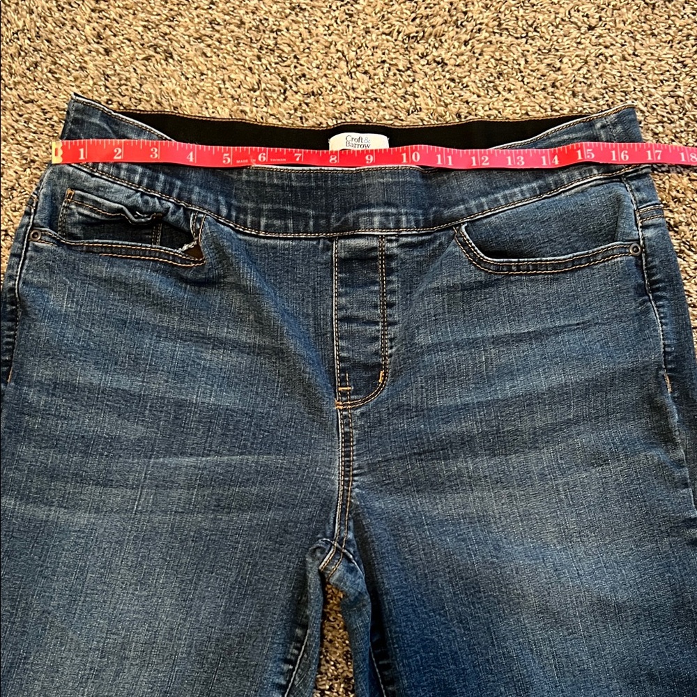 Kohl's Croft & Barrow Stretch Denim Jeans Blue 12